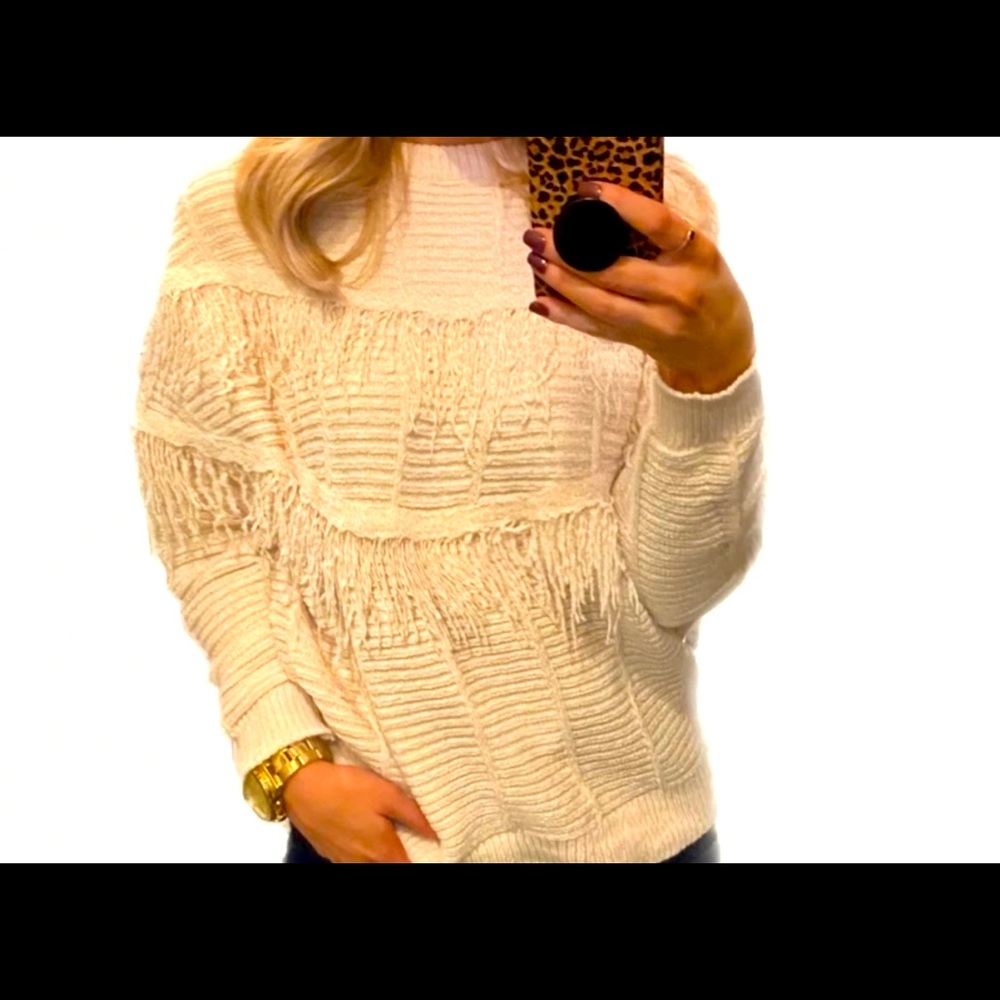Boho - Main Strip Scarlett Cream Sweater S
